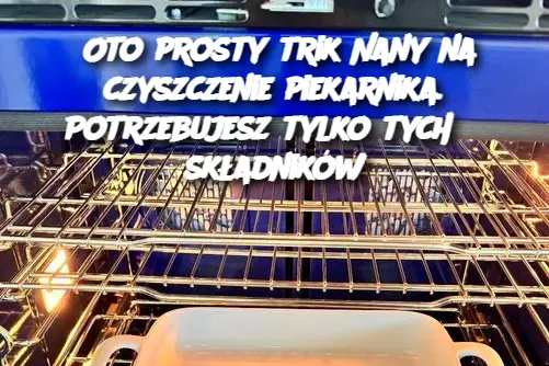 Oto prosty trik Nany na czyszczenie piekarnika. Potrzebujesz tylko tych 3 składników