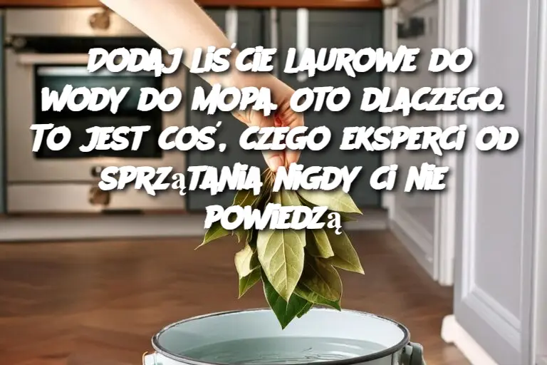 Dodaj liście laurowe do wody do mopa. Oto dlaczego. To jest coś, czego eksperci od sprzątania nigdy ci nie powiedzą