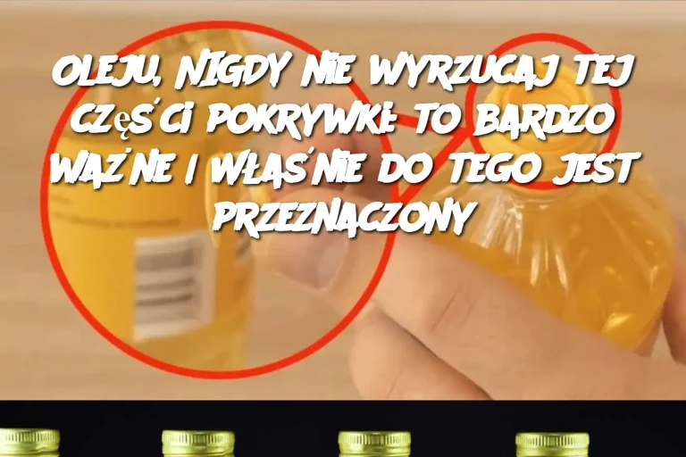 Oleju, NIGDY nie wyrzucaj tej części pokrywki: to bardzo ważne | Właśnie do tego jest przeznaczony