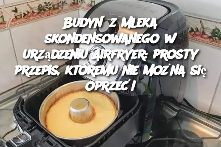 Budyń z mleka skondensowanego w urządzeniu Airfryer: prosty przepis, któremu nie można się oprzeć!