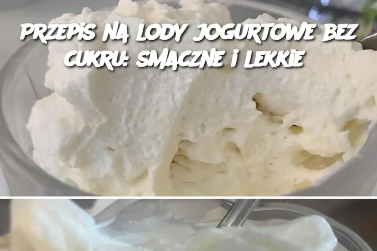 Przepis na lody jogurtowe bez cukru: smaczne i lekkie