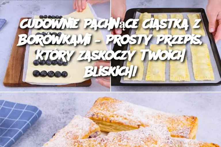 Cudownie Pachnące Ciastka z Borówkami – Prosty Przepis, Który Zaskoczy Twoich Bliskich!