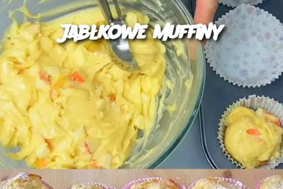 Jabłkowe muffiny z twarogiem – puszyste, wilgotne i pełne smaku!