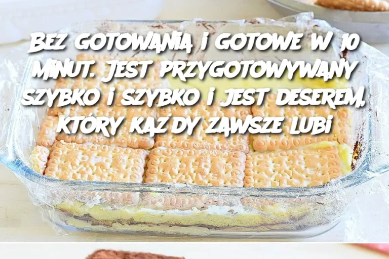 Bez gotowania i gotowe w 10 minut. Jest przygotowywany szybko i szybko i jest deserem, który każdy zawsze lubi