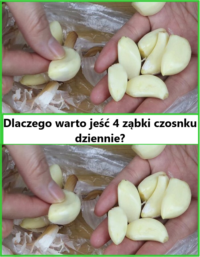 Dlaczego warto jeść 4 ząbki czosnku dziennie?