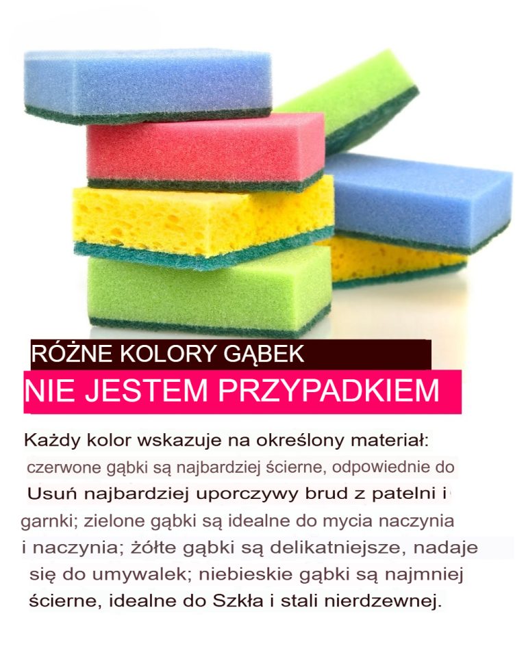 Dlaczego gąbki mają różne kolory i co one oznaczają?