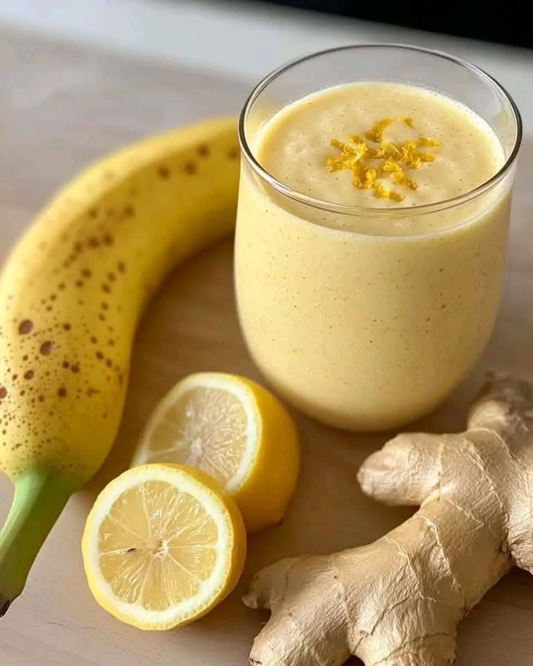 Smoothie Bananowo-Cytrynowy z Imbirem