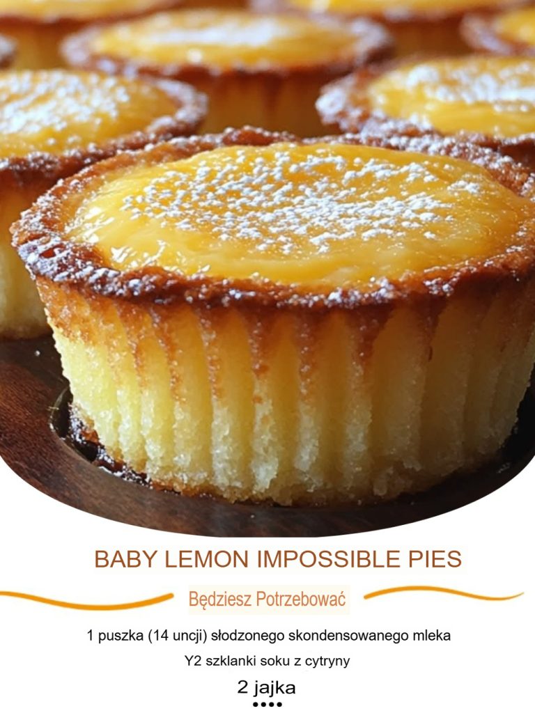 Baby Lemon Impossible Pies – Cytrynowe Mini Cuda!