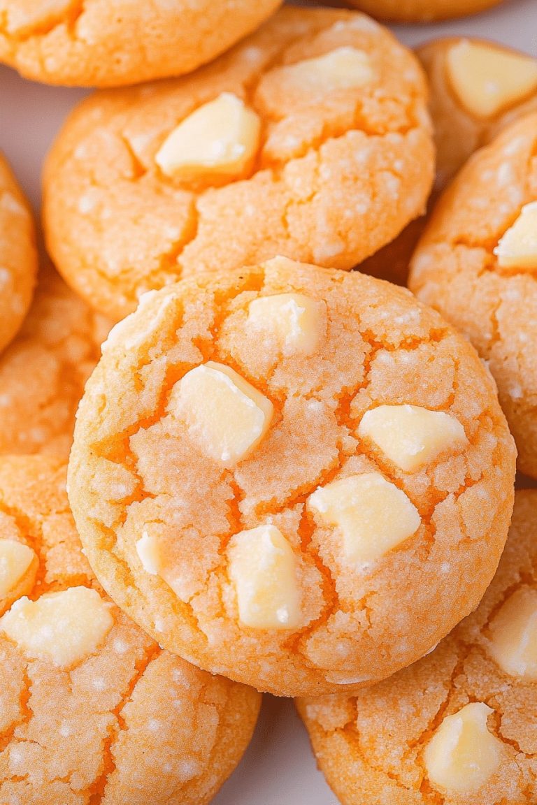 🍊 Ciasteczka Creamsicle Orange – miękkie, maślane i pachnące wanilią! 🍪✨