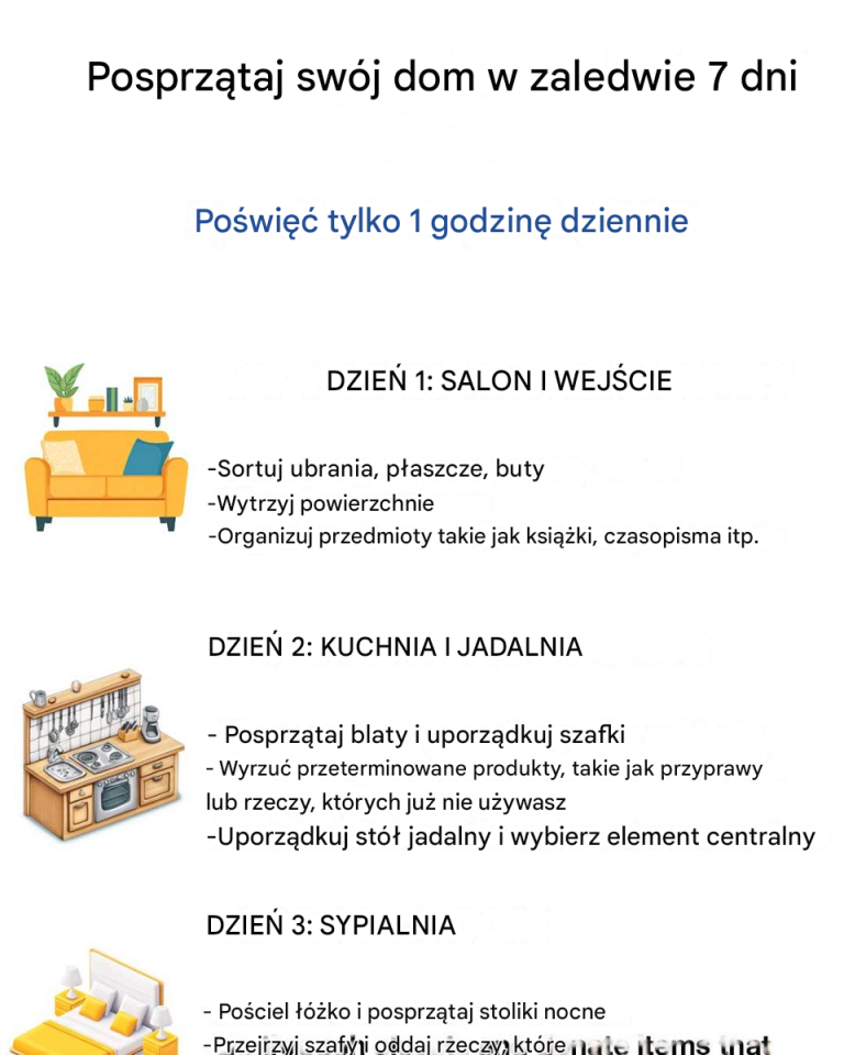 Wow, nie zdawałem sobie sprawy, że można to zrobić w zaledwie 7 dni