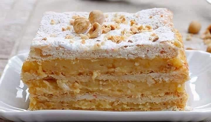 Łatwy krem ​​​​ciasto millefeuille