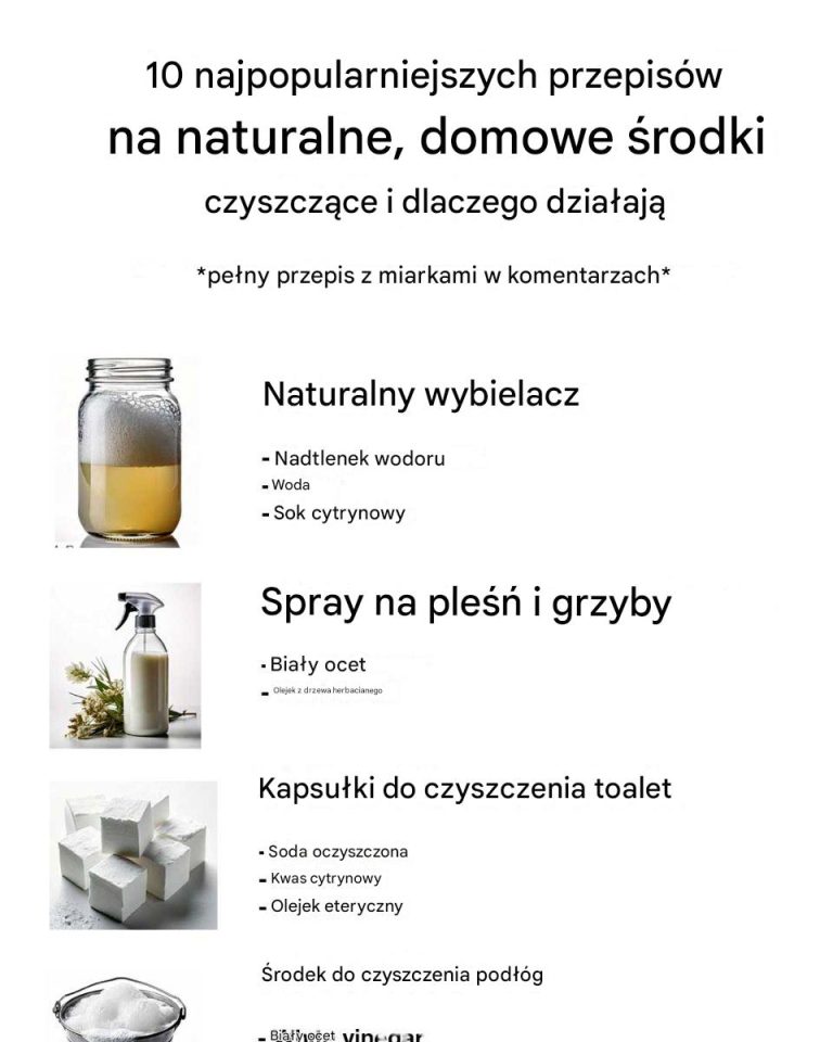 10 najpopularniejszych przepisów na naturalne, domowe środki czyszczące i dlaczego działają