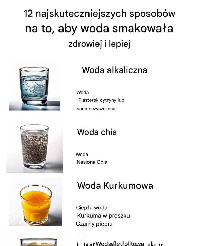 12 najskuteczniejszych sposobów na to, aby woda smakowała zdrowiej i lepiej