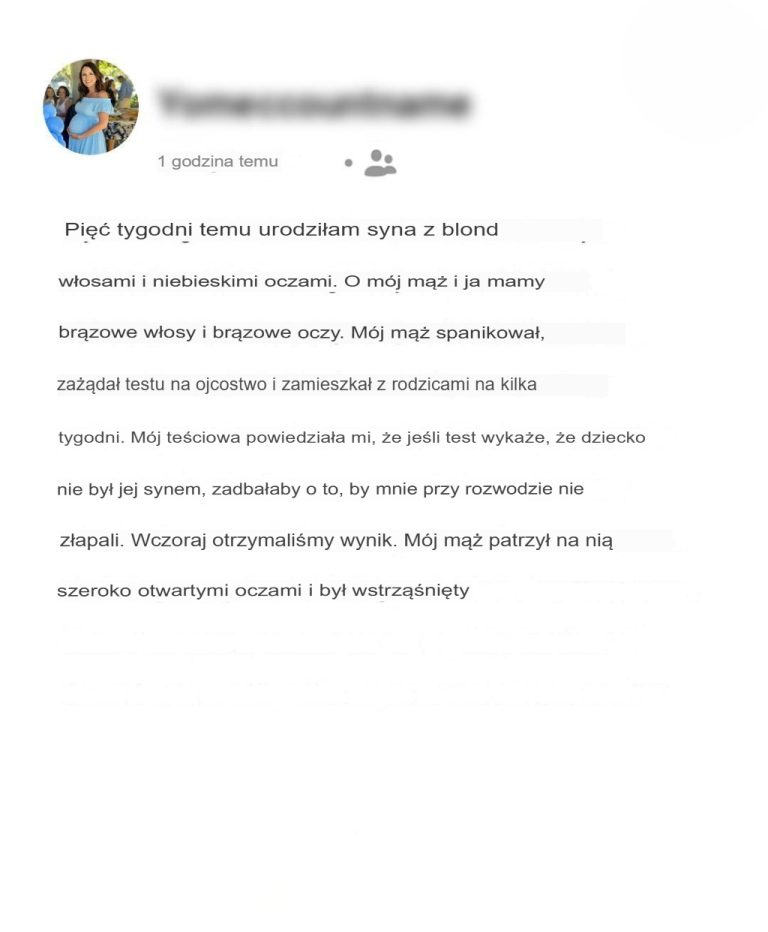 Mój mąż poprosił o test na ojcostwo po urodzeniu dziecka. Był „zszokowany”, gdy przeczytał wyniki.
