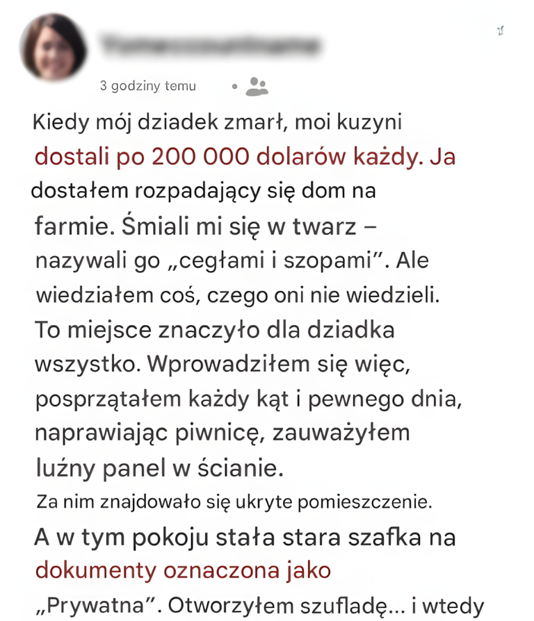 Wyśmiewali mój spadek po dziadku – dopóki nie zobaczyli, jak naprawdę jest