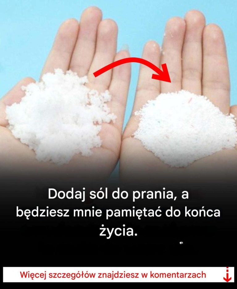Dodaj sól do prania, a będziesz mnie pamiętać do końca życia