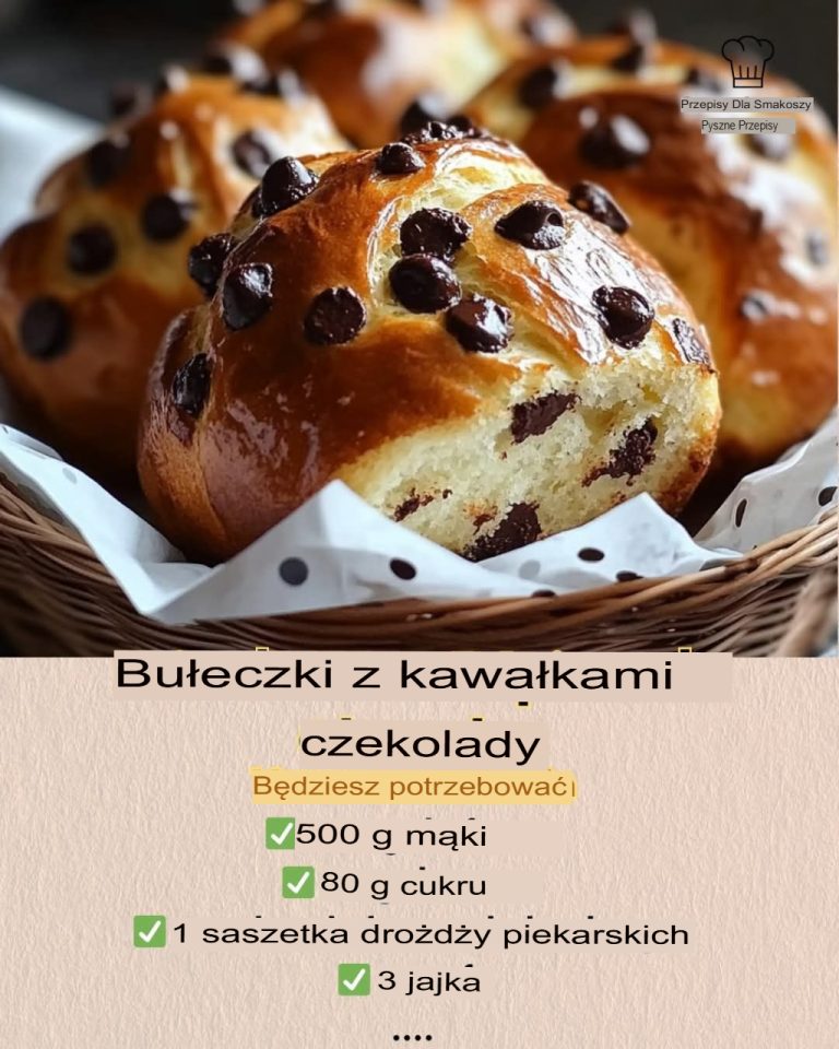 Ultramiękka brioszka z kawałkami czekolady
