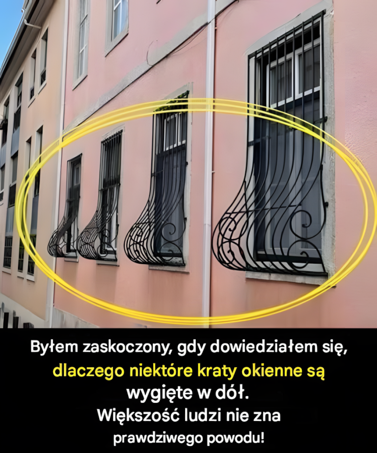 Dlaczego niektóre okna mają zakrzywione pręty? Powód może Cię zaskoczyć