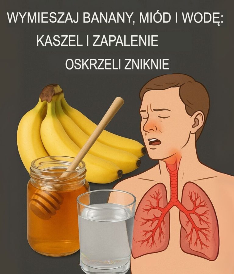 Wymieszaj banany, miód i wodę: kaszel i zapalenie oskrzeli znikną