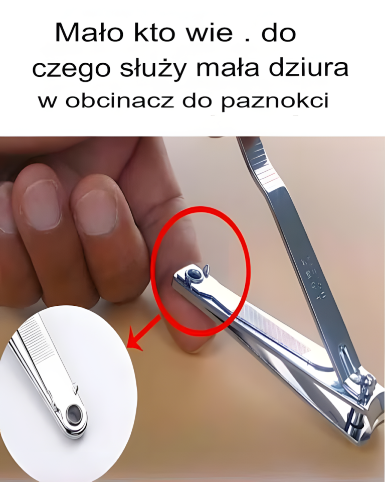 Do czego służy mały otwór w obcinaczu do paznokci?