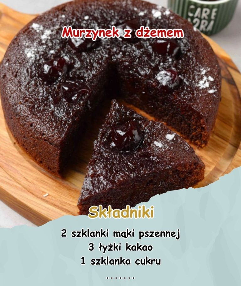 Murzynek z dżemem – Ciasto, które babcia piekła „na szybko”