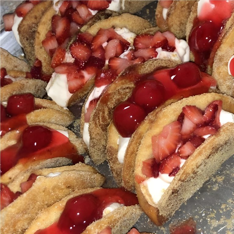 Tacos z sernikiem – pyszna słodka przekąska! 🌮🧁