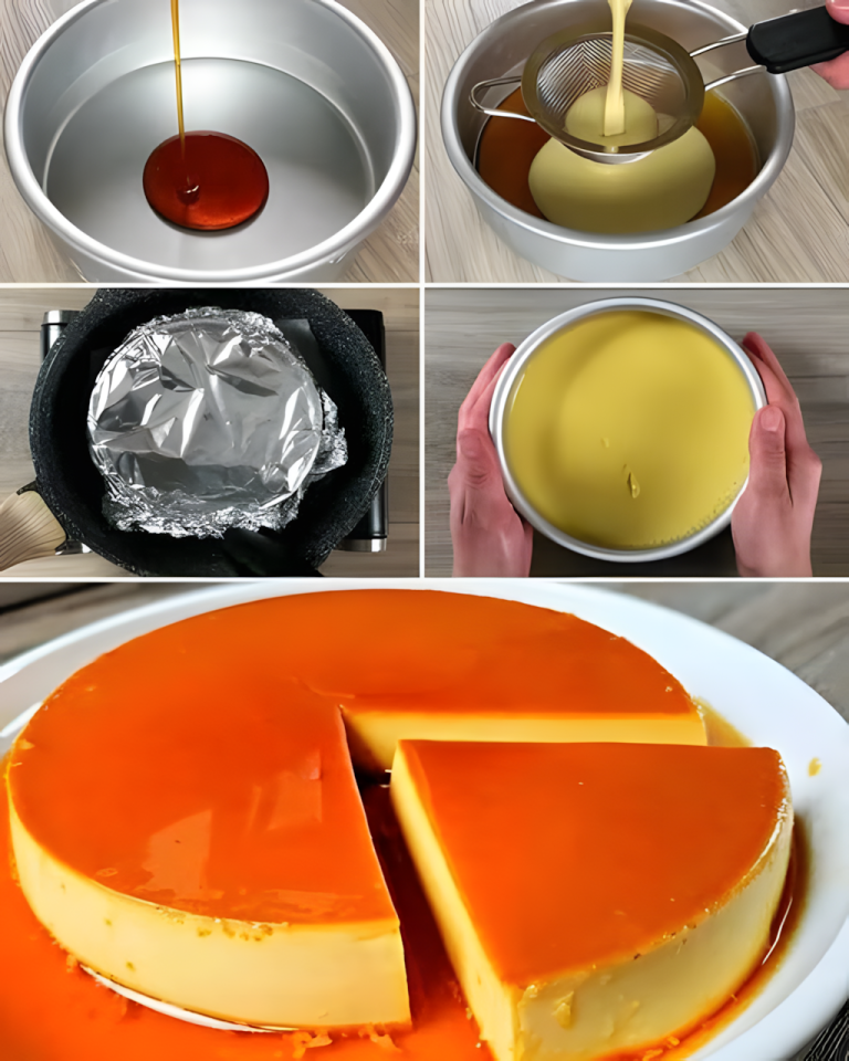 FLAN Z ROZTŁUCZONYM MLEKIEM