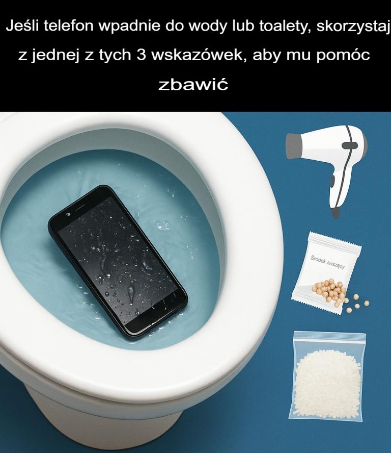 Co należy zrobić, jeśli telefon komórkowy wpadnie do wody?