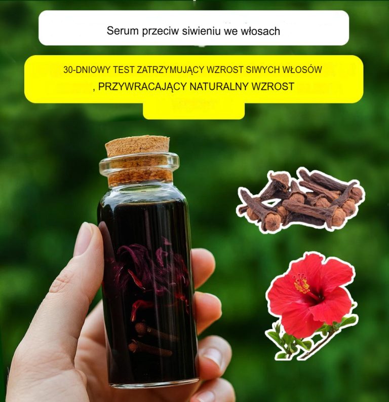 Naturalne serum przywracające naturalny kolor włosów.