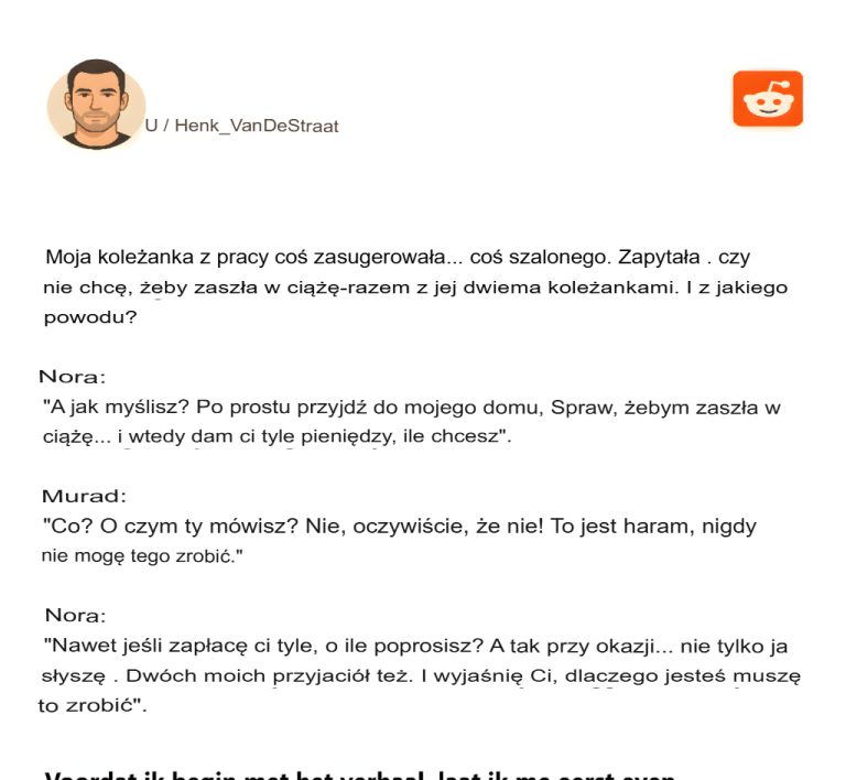 Koleżanka z pracy zasugerowała coś… coś szalonego. Poprosiła mnie, żebym ją zapłodnił – razem z dwiema jej przyjaciółkami. A powód?