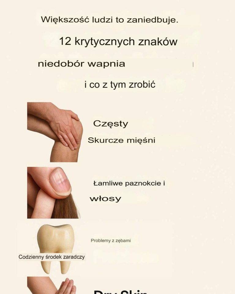 12 krytycznych objawów niedoboru wapnia i co z tym zrobić