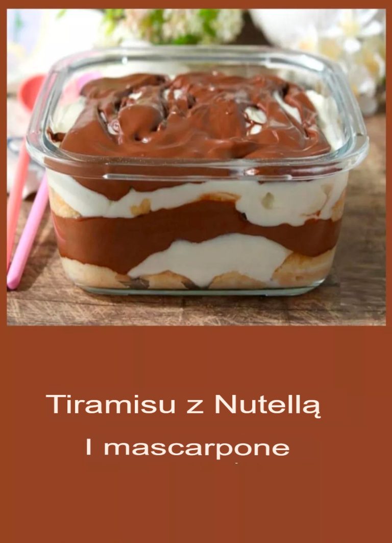 Tiramisu z Nutellą i mascarpone