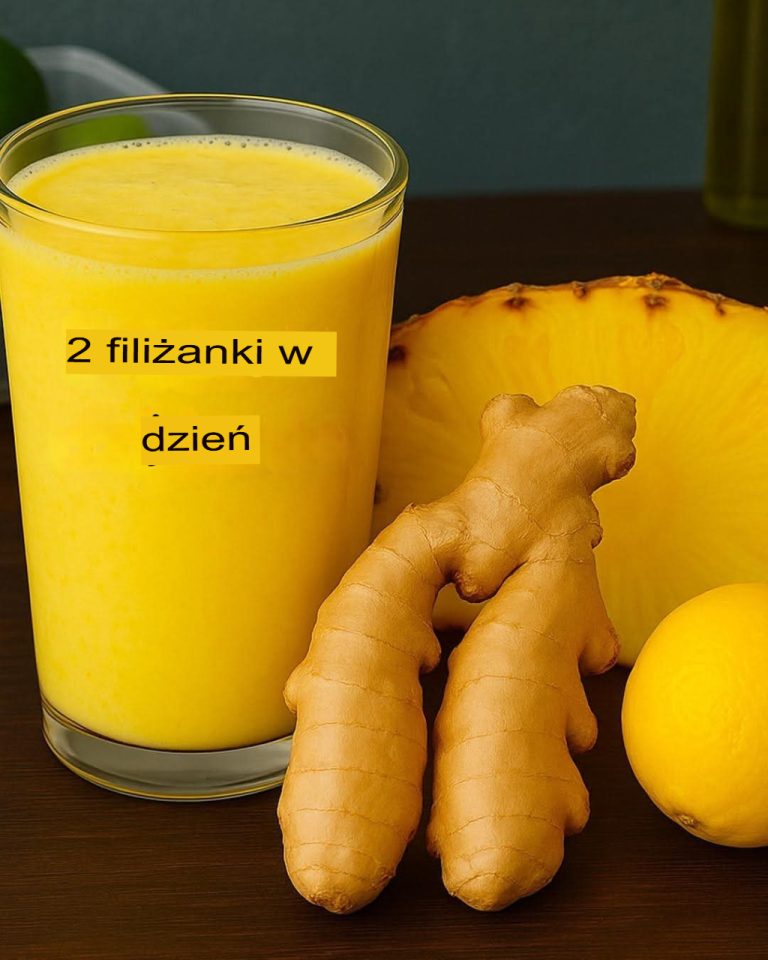 Ananas, cytryna i imbir: naturalny napój, który oczyszcza i spala tłuszcz
