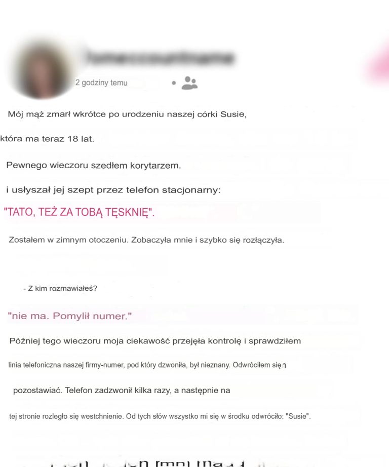 „Tęsknię za Tobą, Tato” – szept mojej córki zmienił wszystko