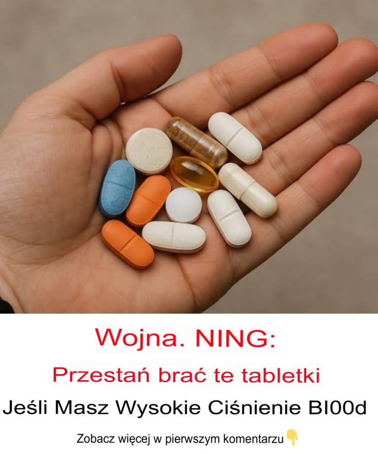OSTRZEŻENIE: PRZERWIJ branie tych tabletek, jeśli masz wysokie ciśnienie krwi