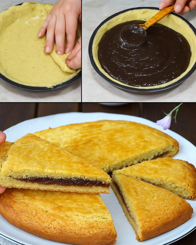 „Wypróbowałam to bretońskie ciasto malinowe… i muszę cię ostrzec: następnego dnia jest jeszcze lepsze 🤤🍰”
