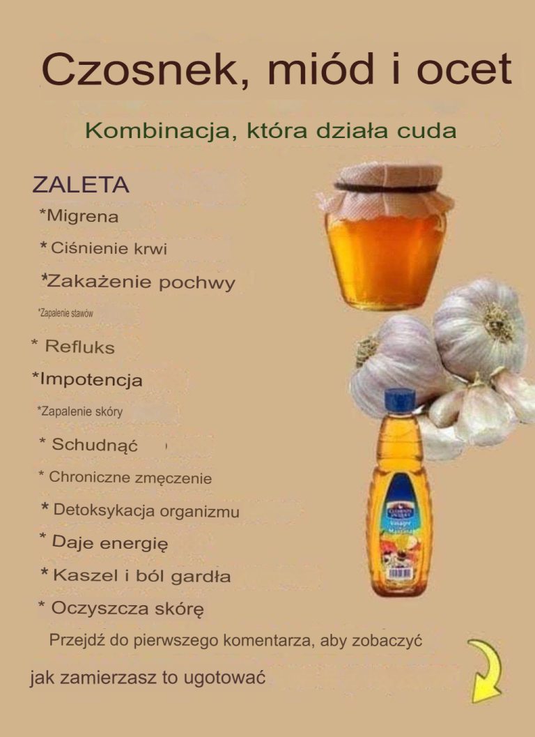 Czosnek, miód i ocet