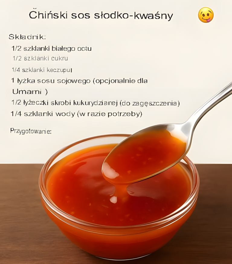 Domowy słodko-kwaśny chiński sos – tak prosty, że nigdy więcej go nie kupisz! PEŁNE INSTRUKCJE W PIERWSZYM KOMENTARZU