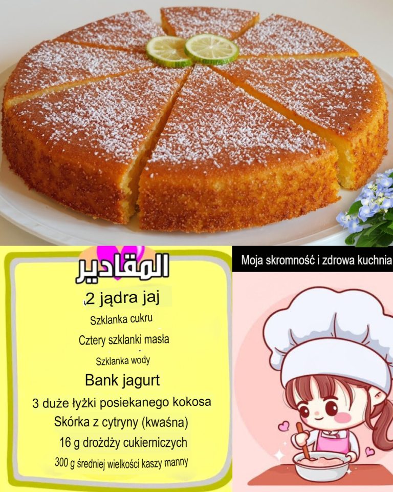 Pyszna Basbousa bez mleka