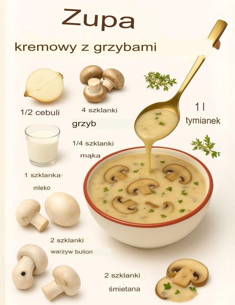Kremowa zupa grzybowa