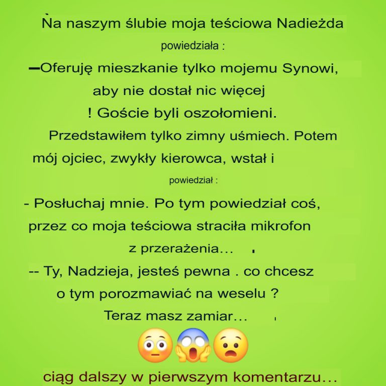 Mój dzień ślubu miał być najszczęśliwszym dniem w moim życiu. Restauracja tętniła śmiechem, muzyką i brzękiem kieliszków.