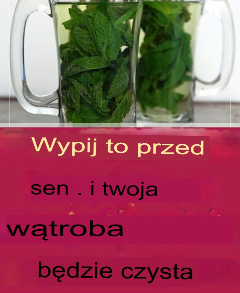 Wypij to przed snem, a Twoja wątroba będzie czysta