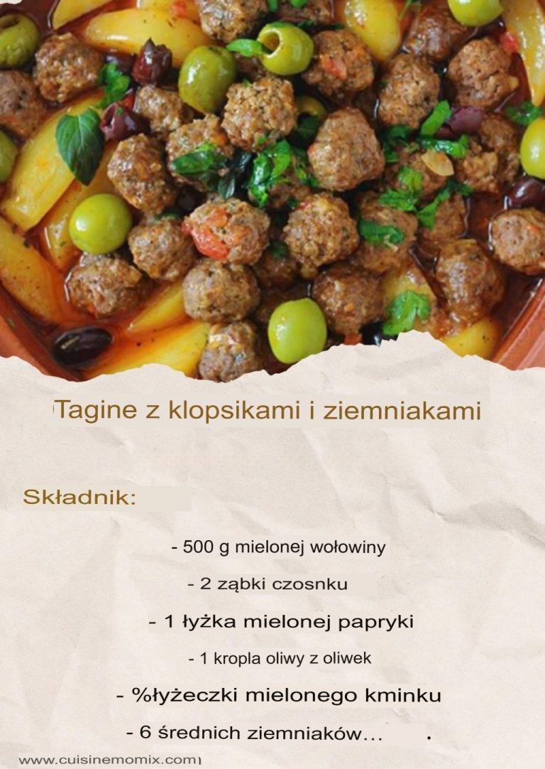 Tagine z klopsikami i ziemniakami (sos pomidorowy)