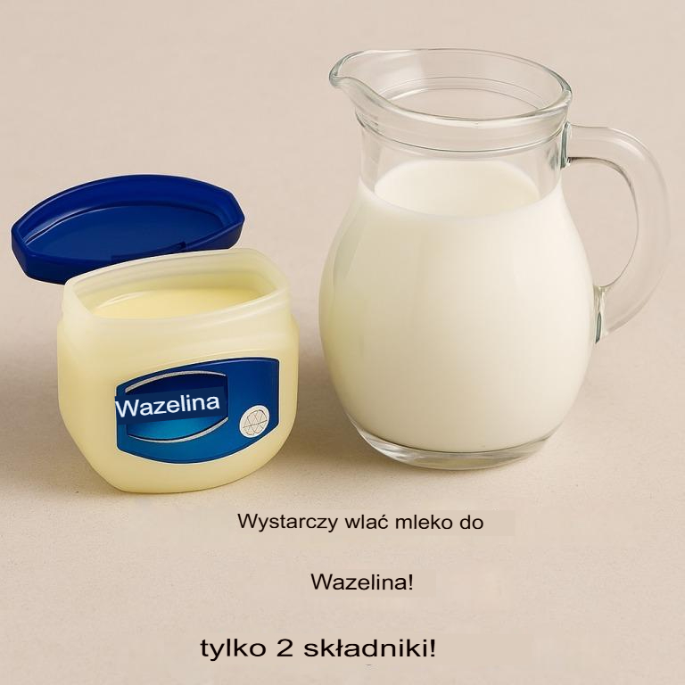 Domowe sposoby na skórę: krem z mlekiem i wazeliną