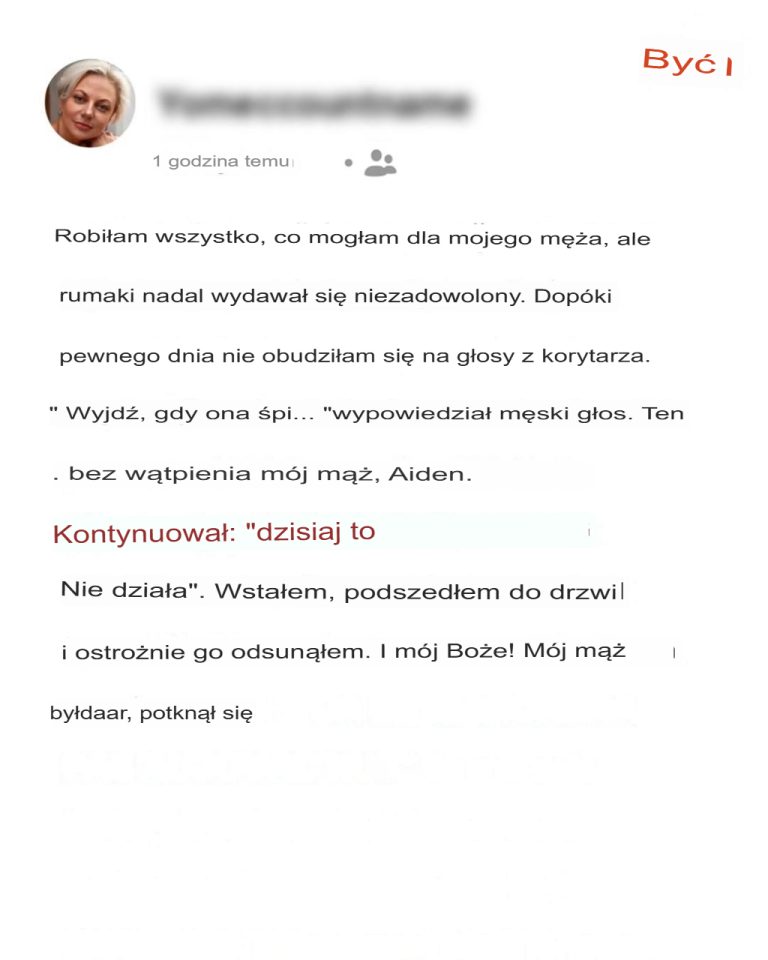 Obudziłam się, a mój mąż powiedział: „Cicho, ona śpi” – Historia dnia