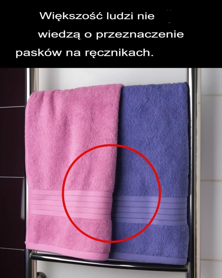 Te paski na ręcznikach mają prawdziwe zastosowanie… o którym być może nie wiedziałeś