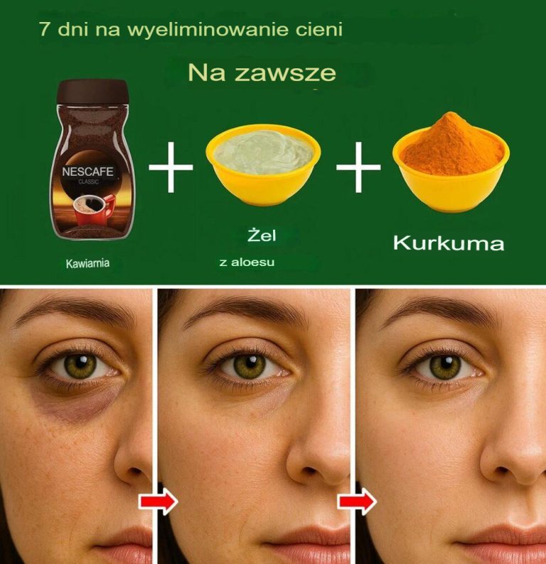 Domowy krem na cienie pod oczami z aloesem, kawą i kurkumą