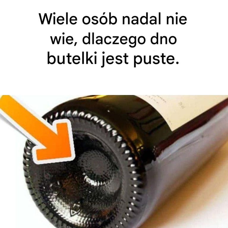 Dlaczego butelki wina mają puste dno?