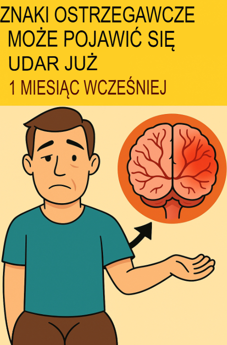 Objawy ostrzegawcze udaru mogą pojawić się już na 1 miesiąc przed udarem