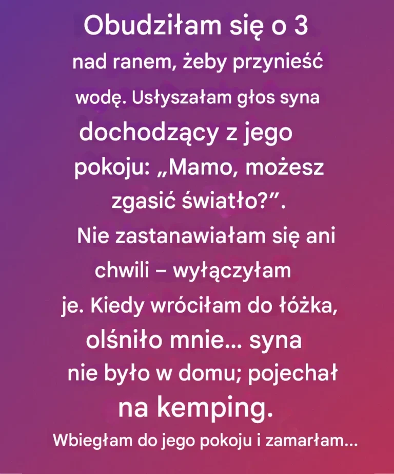 Głos o 3 rano: Niezapomniane przypomnienie od matki, by doceniać każdą chwilę
